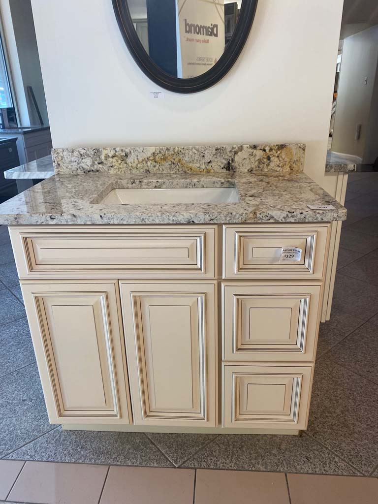 36 inch Signature Pearl Vanity with 39 inch Granite Top